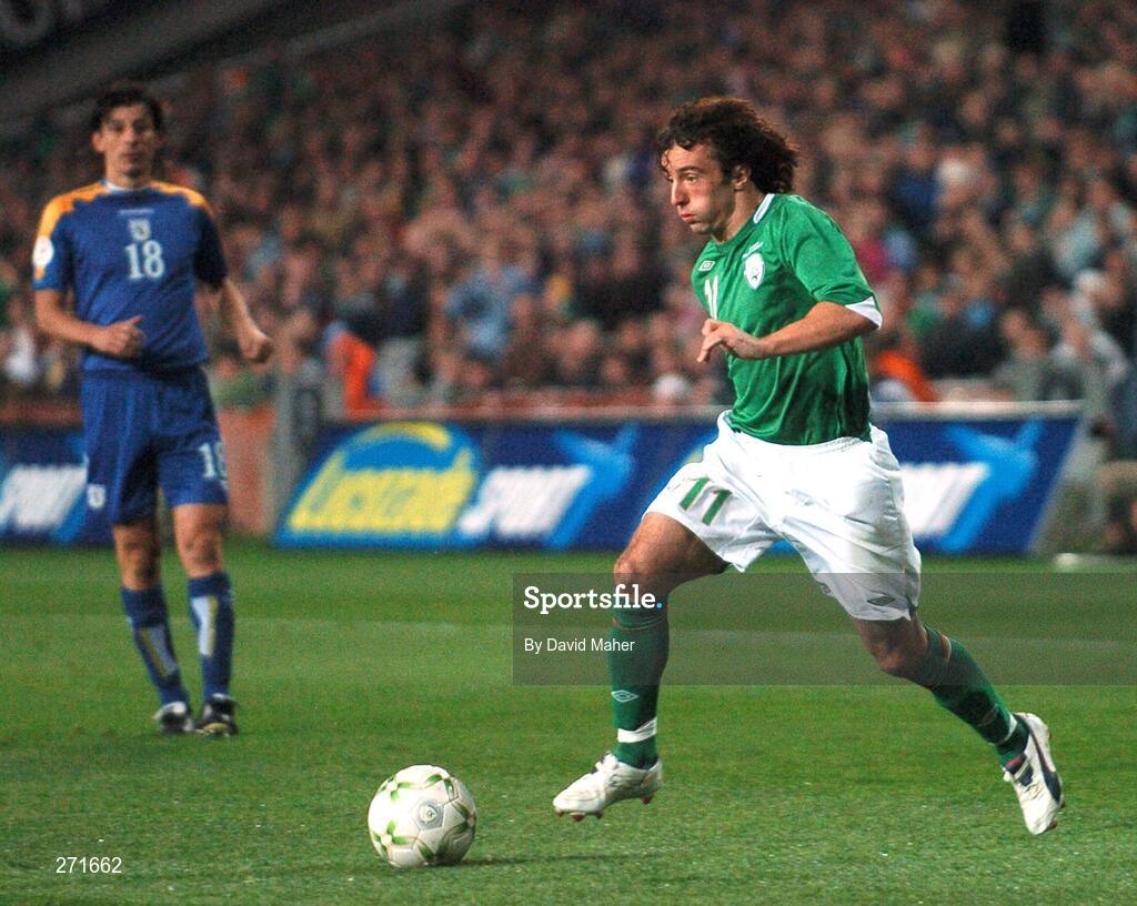 17 October 2007; Stephen Hunt, Republic of Ireland. 2008 European Championship Qualifier, Republic of Ireland v Cyprus, Croke Park, Dublin. Picture credit; Stephen McCarthy / SPORTSFILE