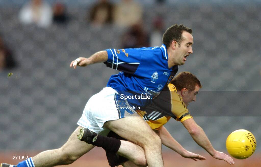 27 October 2007; Kevin McCloy, Ulster, in action against kieran O'Connor, Munster. M. Donnelly Inter-Provincial Football Championships Final, Munster v Ulster, Croke Park, Dublin. Photo by Sportsfile