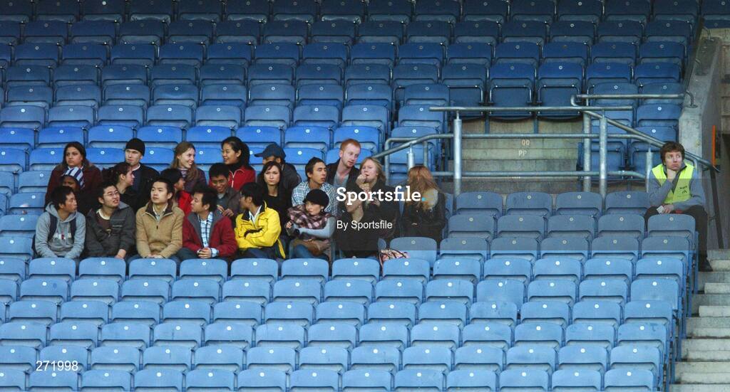 27 October 2007; Some of the spectators at the game. M. Donnelly Inter-Provincial Football Championships Final, Munster v Ulster, Croke Park, Dublin. Photo by Sportsfile