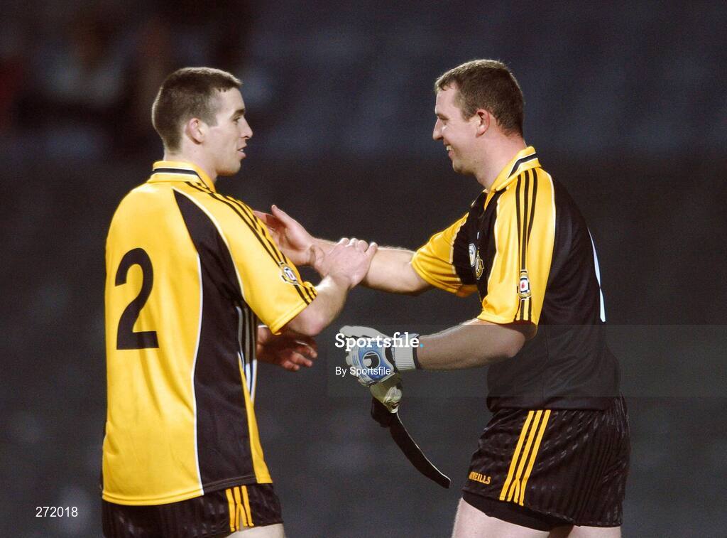 27 October 2007; Ulster's Barry Owens, left, and James Reilly celebrate at the end of the game. M. Donnelly Inter-Provincial Football Championships Final, Munster v Ulster, Croke Park, Dublin. Photo by Sportsfile