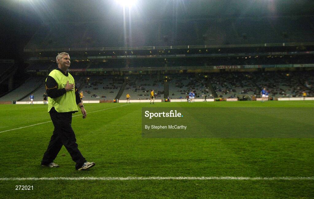 27 October 2007; Ulster manager Brian McEniff reacts as a Munster opportunity goes wide in the final moments of the game. M. Donnelly Inter-Provincial Football Championships Final, Munster v Ulster, Croke Park, Dublin. Picture credit: Stephen McCarthy / SPORTSFILE