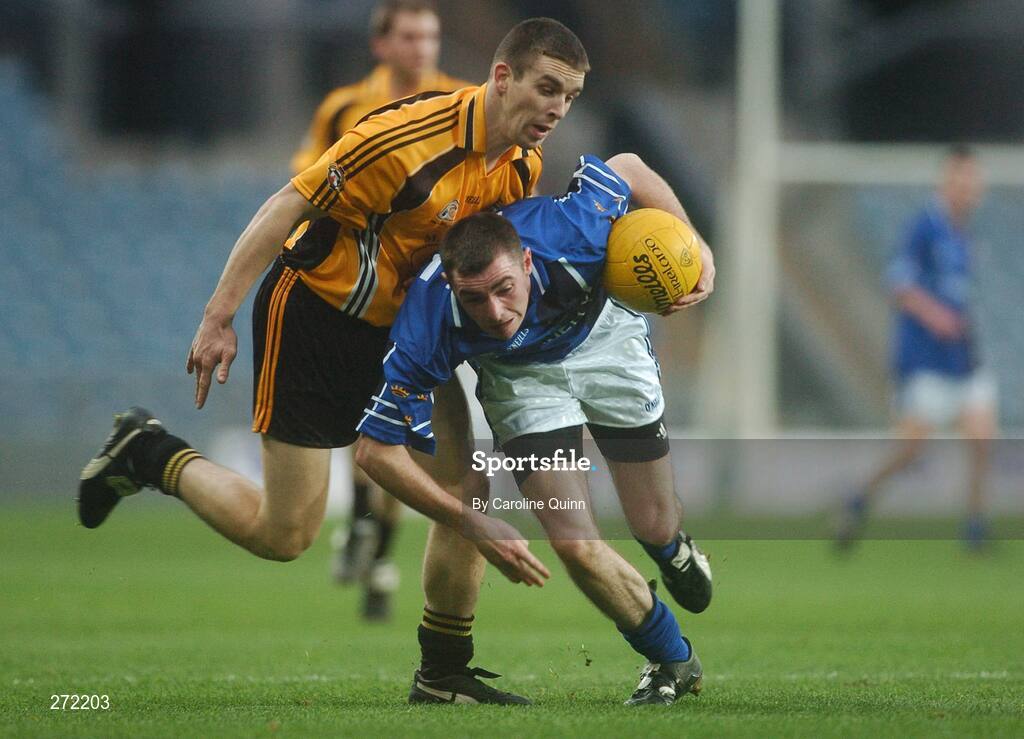 27 October 2007; Donncha O'Connor, right, Munster, in action against Barry Owens, Ulster. M. Donnelly Inter-Provincial Football Championships Final, Munster v Ulster, Croke Park, Dublin. Picture credit: Caroline Quinn / SPORTSFILE *** Local Caption ***