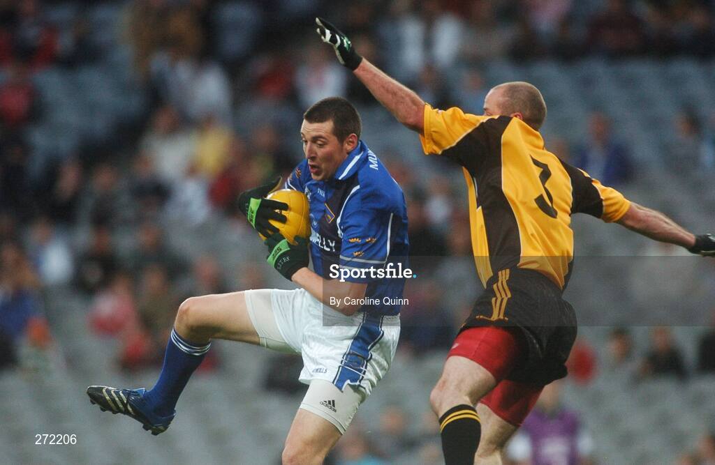 27 October 2007; Kieran Donaghy, Munster, in action against Kevin McCloy, Ulster. M. Donnelly Inter-Provincial Football Championships Final, Munster v Ulster, Croke Park, Dublin. Picture credit: Caroline Quinn / SPORTSFILE *** Local Caption ***