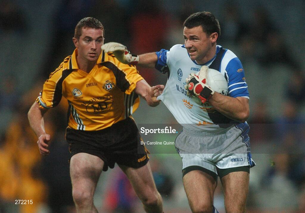27 October 2007; Alan Quirke, Munster, in action against Thomas Freeman, Ulster. M. Donnelly Inter-Provincial Football Championships Final, Munster v Ulster, Croke Park, Dublin. Picture credit: Caroline Quinn / SPORTSFILE *** Local Caption ***