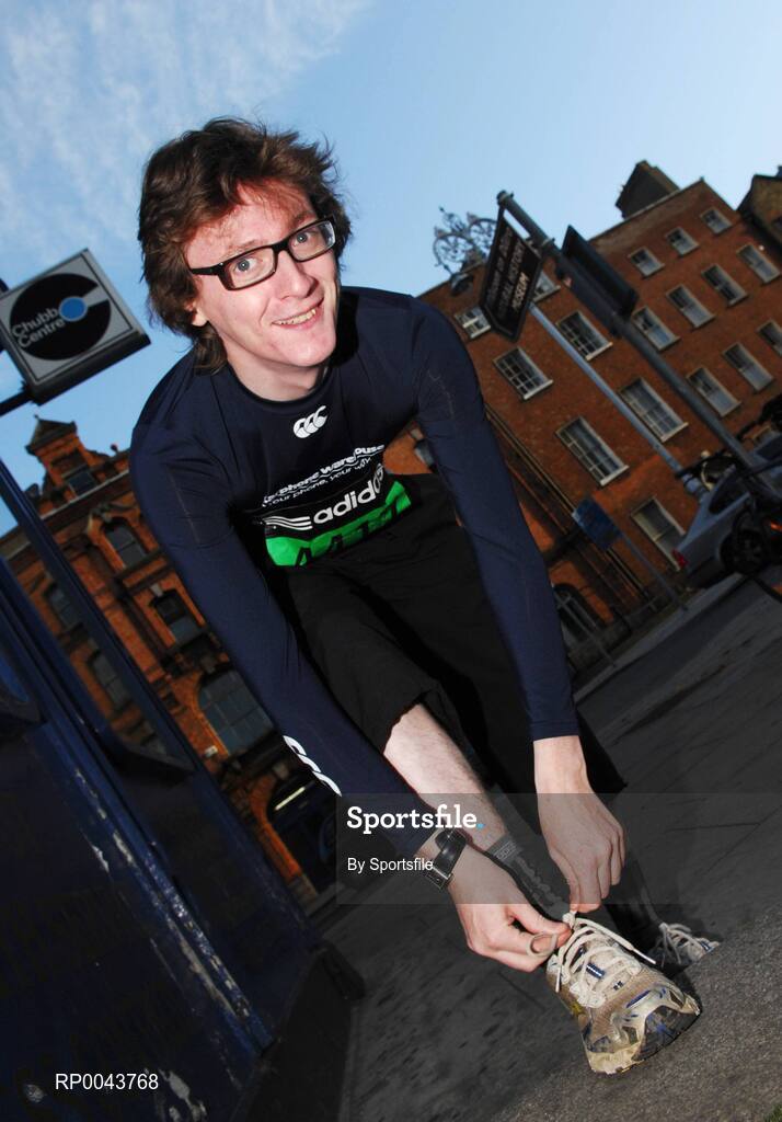 29 October 2007; Comedian Ed Byrne who took part in the adidas Dublin City Marathon 2007, Merrion Square, Dublin. Photo by Sportsfile  *** Local Caption ***