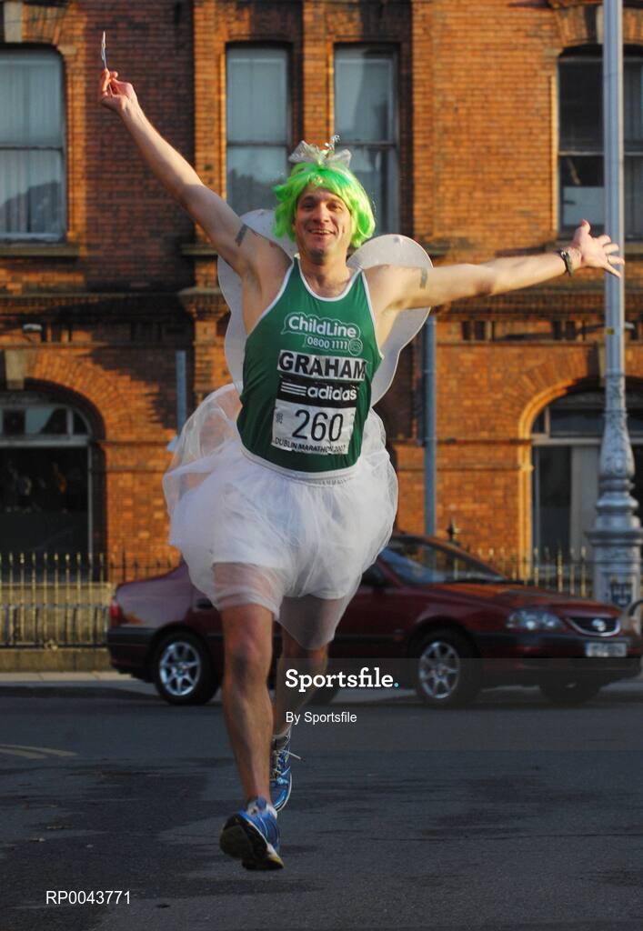 29 October 2007; Graham Allchurch from Norwich who took part in the adidas Dublin City Marathon 2007, Merrion Square, Dublin. Photo by Sportsfile  *** Local Caption ***