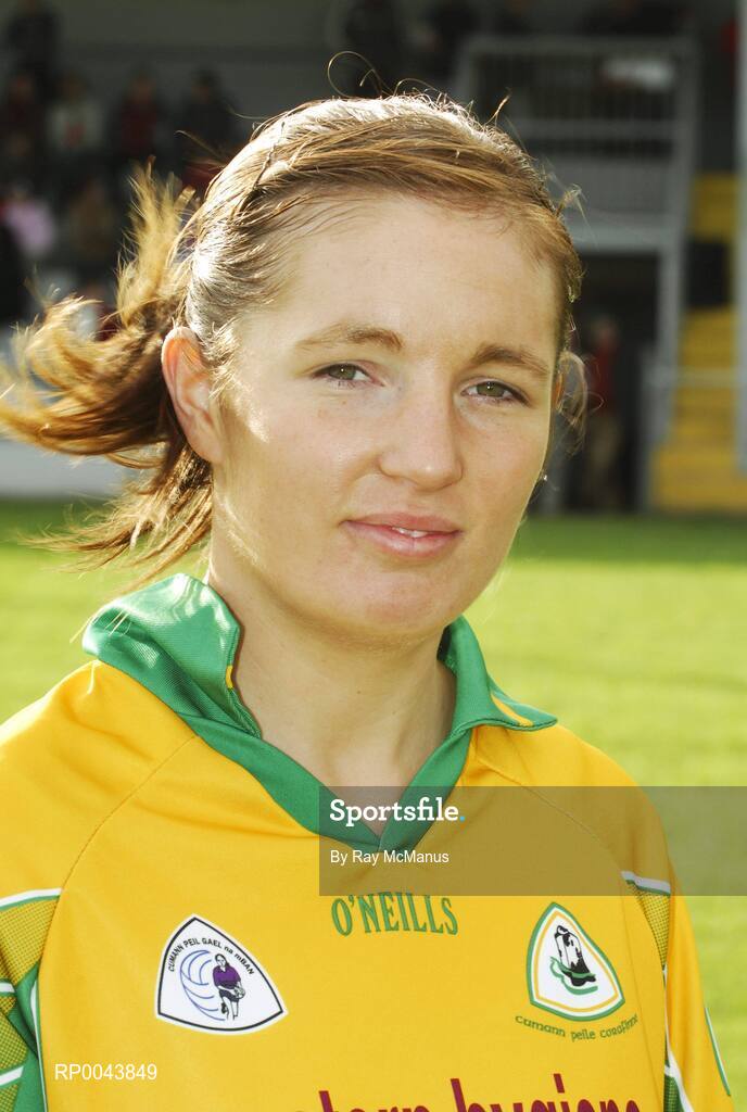 28 October 2007; The Corofin captain Michelle Glynn. VHI Healthcare Connacht Senior Club Football Championship Final, Corofin, Galway, v Carnacon, Mayo, GAA Grounds, Corofin, Galway. Picture credit: Ray McManus / SPORTSFILE