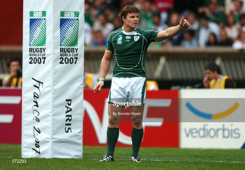 30 September 2007; Brian O'Driscoll, Ireland. 2007 Rugby World Cup, Pool D, Ireland v Argentina, Parc des Princes, Paris, France. Picture credit; Brendan Moran / SPORTSFILE