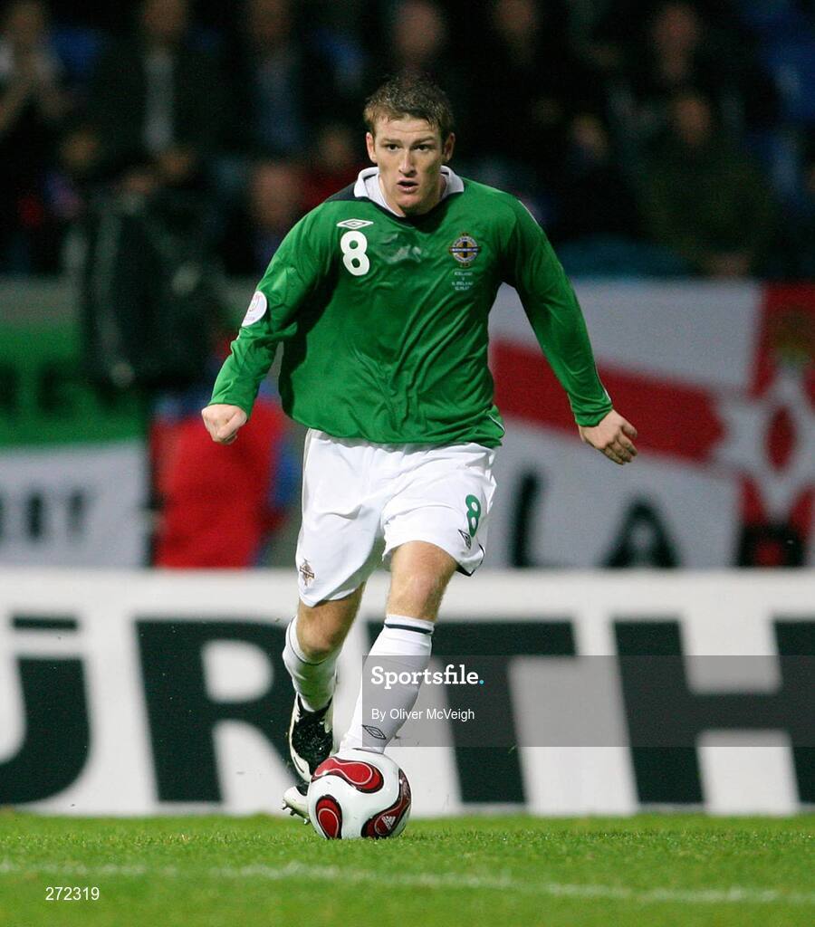 12 September 2007; Steve Davis, Northern Ireland. 2008 European Championship Qualifier, Iceland v Northern Ireland, Laugardalsvollur Stadium, Reykjavik, Iceland. Picture credit; Oliver McVeigh / SPORTSFILE