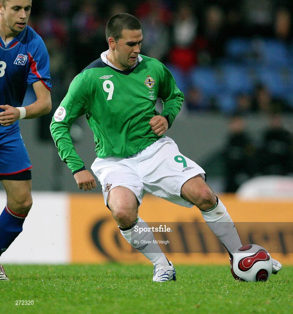 12 September 2007; David Healy, Northern Ireland. 2008 European Championship Qualifier, Iceland v Northern Ireland, Laugardalsvollur Stadium, Reykjavik, Iceland. Picture credit; Oliver McVeigh / SPORTSFILE