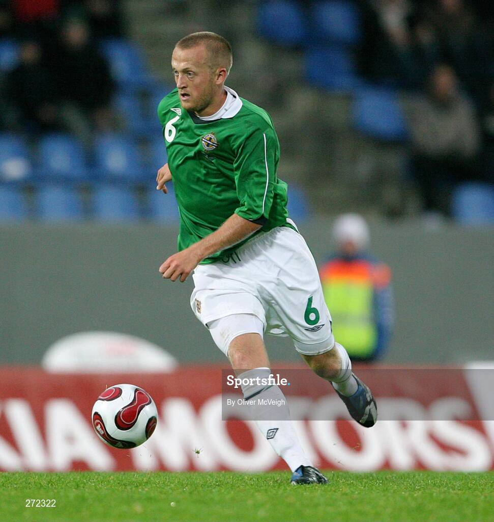 12 September 2007; Sammy Clingan, Northern Ireland. 2008 European Championship Qualifier, Iceland v Northern Ireland, Laugardalsvollur Stadium, Reykjavik, Iceland. Picture credit; Oliver McVeigh / SPORTSFILE