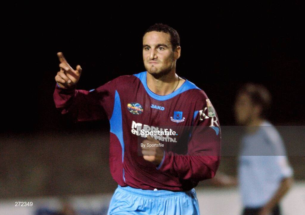 2 November 2007; Drogheda United's Eamon Zayed celebrates after scoring his side's opening goal. eircom Premier League Division, Drogheda United v Bray Wanderers, United Park, Drogheda. Photo by Sportsfile
