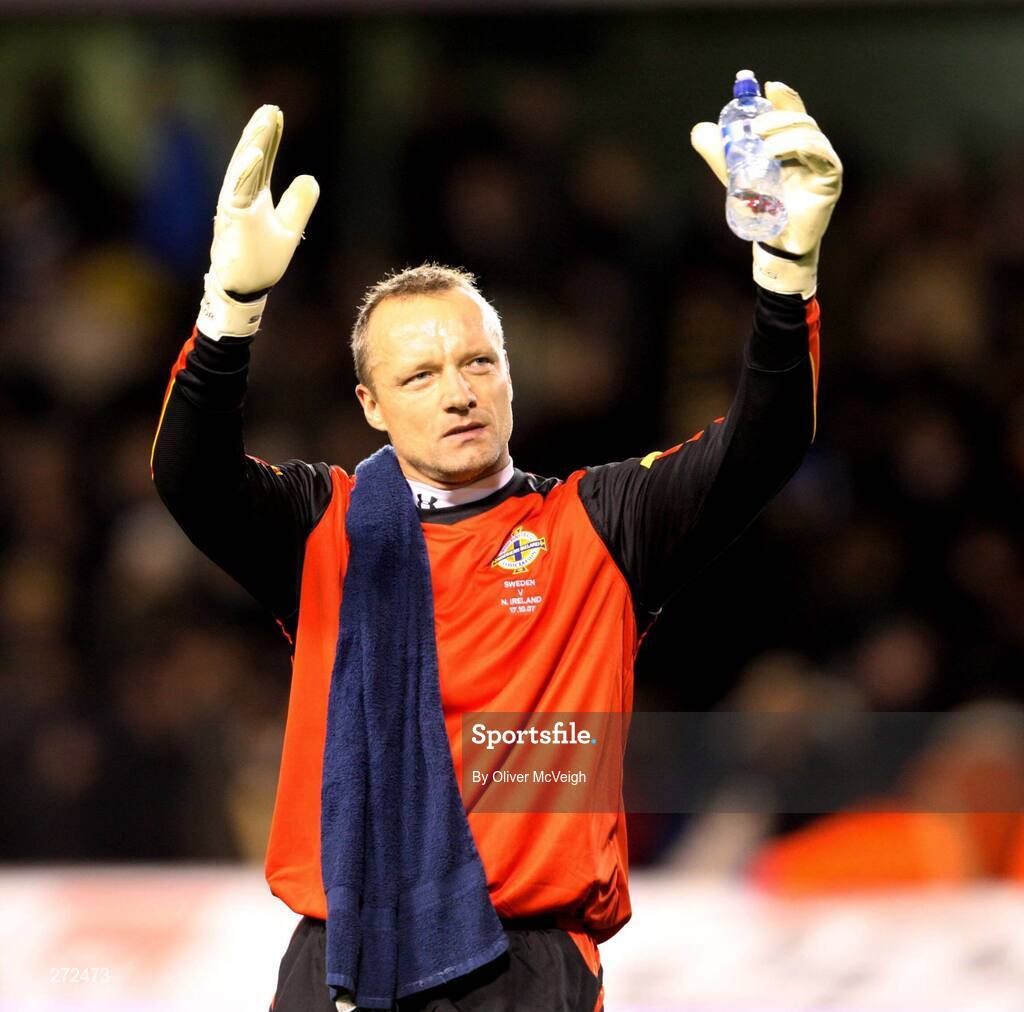 17 October 2007; Maik Taylor, Northern Ireland. 2008 European Championship Qualifier, Sweden v Northern Ireland, Rasunda Stadium, Solna, Stockholm, Sweden. Picture credit; Oliver McVeigh / SPORTSFILE