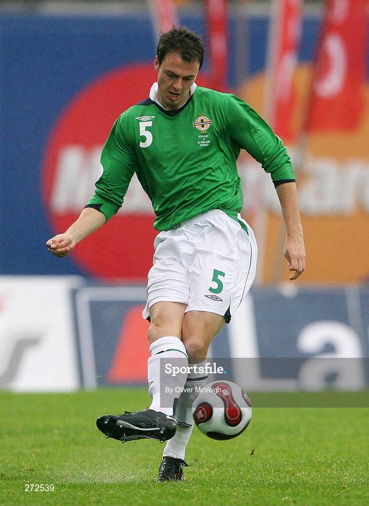12 September 2007; Jonny Evans, Northern Ireland. 2008 European Championship Qualifier, Iceland v Northern Ireland, Laugardalsvollur Stadium, Reykjavik, Iceland. Picture credit; Oliver McVeigh / SPORTSFILE