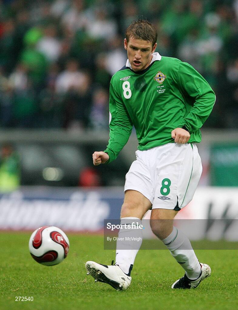 12 September 2007; Steve Davis, Northern Ireland. 2008 European Championship Qualifier, Iceland v Northern Ireland, Laugardalsvollur Stadium, Reykjavik, Iceland. Picture credit; Oliver McVeigh / SPORTSFILE