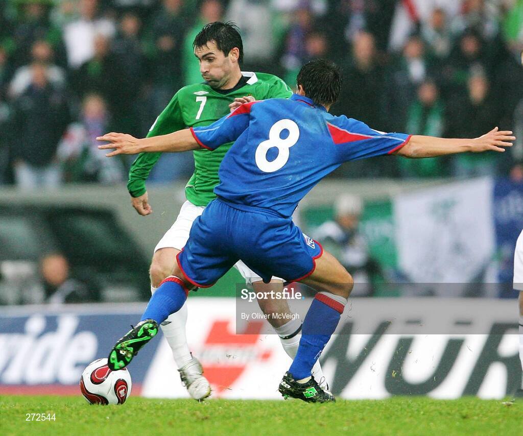 12 September 2007; Keith Gillespie, Northern Ireland. 2008 European Championship Qualifier, Iceland v Northern Ireland, Laugardalsvollur Stadium, Reykjavik, Iceland. Picture credit; Oliver McVeigh / SPORTSFILE