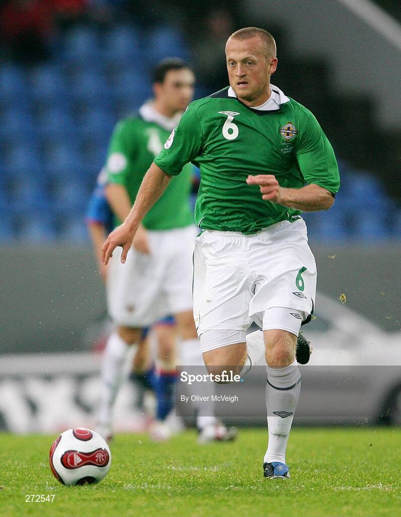 12 September 2007; Sammy Clingan, Northern Ireland. 2008 European Championship Qualifier, Iceland v Northern Ireland, Laugardalsvollur Stadium, Reykjavik, Iceland. Picture credit; Oliver McVeigh / SPORTSFILE