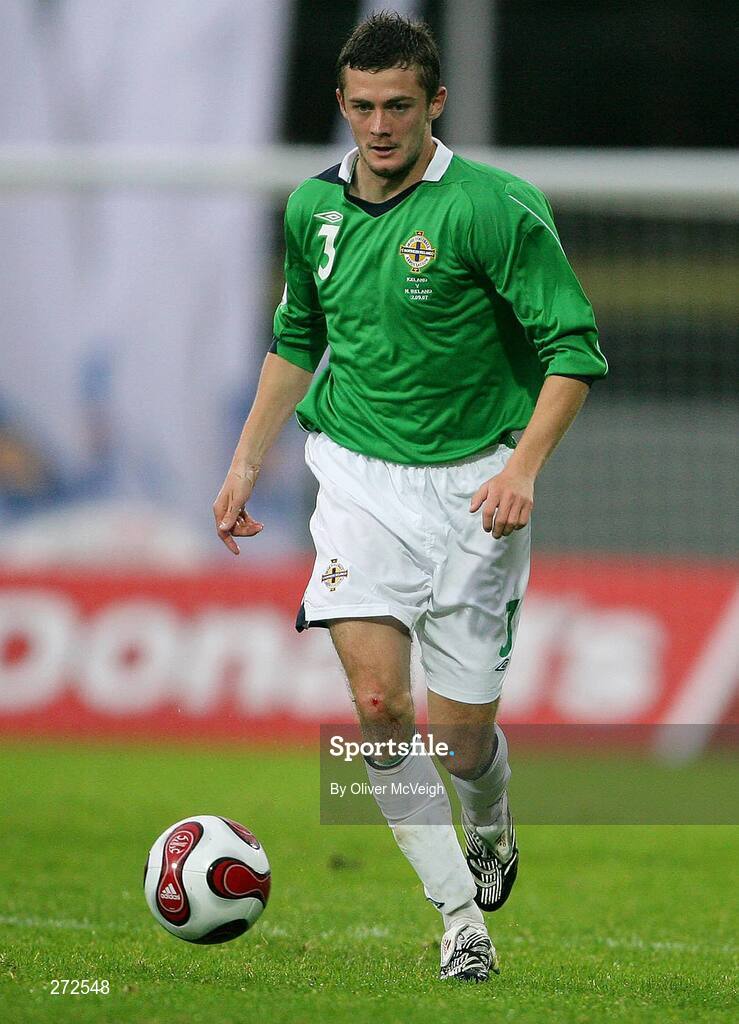 12 September 2007; George McCartney, Northern Ireland. 2008 European Championship Qualifier, Iceland v Northern Ireland, Laugardalsvollur Stadium, Reykjavik, Iceland. Picture credit; Oliver McVeigh / SPORTSFILE