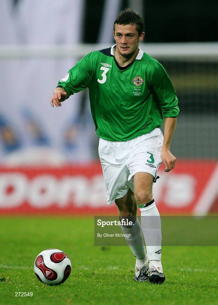 12 September 2007; George McCartney, Northern Ireland. 2008 European Championship Qualifier, Iceland v Northern Ireland, Laugardalsvollur Stadium, Reykjavik, Iceland. Picture credit; Oliver McVeigh / SPORTSFILE