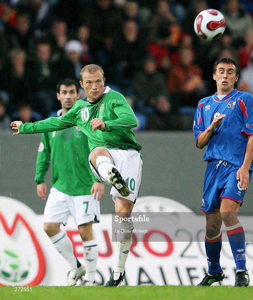 12 September 2007; Warren Feeney, Northern Ireland. 2008 European Championship Qualifier, Iceland v Northern Ireland, Laugardalsvollur Stadium, Reykjavik, Iceland. Picture credit; Oliver McVeigh / SPORTSFILE