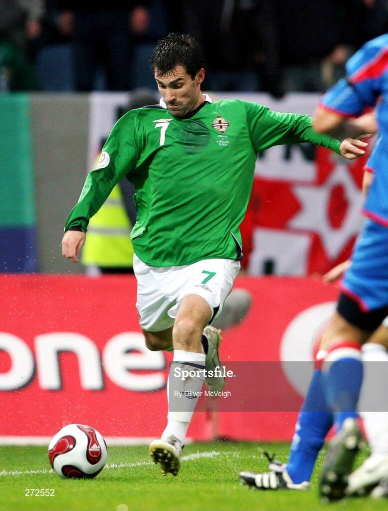 12 September 2007; Keith Gillespie, Northern Ireland. 2008 European Championship Qualifier, Iceland v Northern Ireland, Laugardalsvollur Stadium, Reykjavik, Iceland. Picture credit; Oliver McVeigh / SPORTSFILE