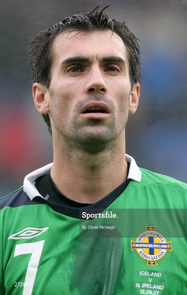 12 September 2007; Keith Gillespie, Northern Ireland. 2008 European Championship Qualifier, Iceland v Northern Ireland, Laugardalsvollur Stadium, Reykjavik, Iceland. Picture credit; Oliver McVeigh / SPORTSFILE