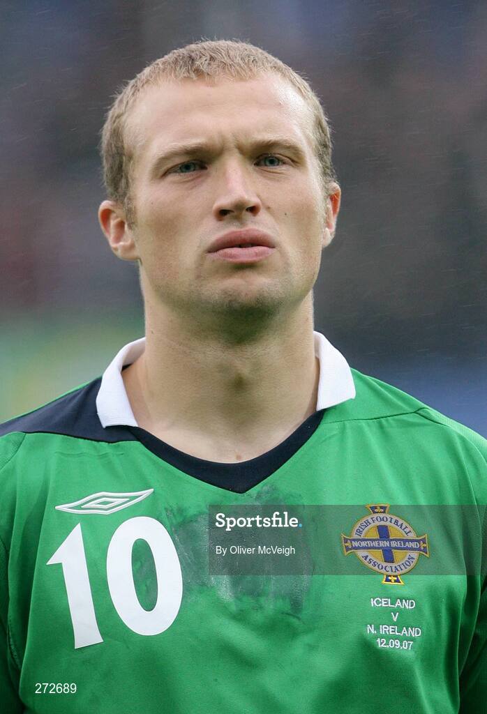 12 September 2007; Warren Feeney, Northern Ireland. 2008 European Championship Qualifier, Iceland v Northern Ireland, Laugardalsvollur Stadium, Reykjavik, Iceland. Picture credit; Oliver McVeigh / SPORTSFILE