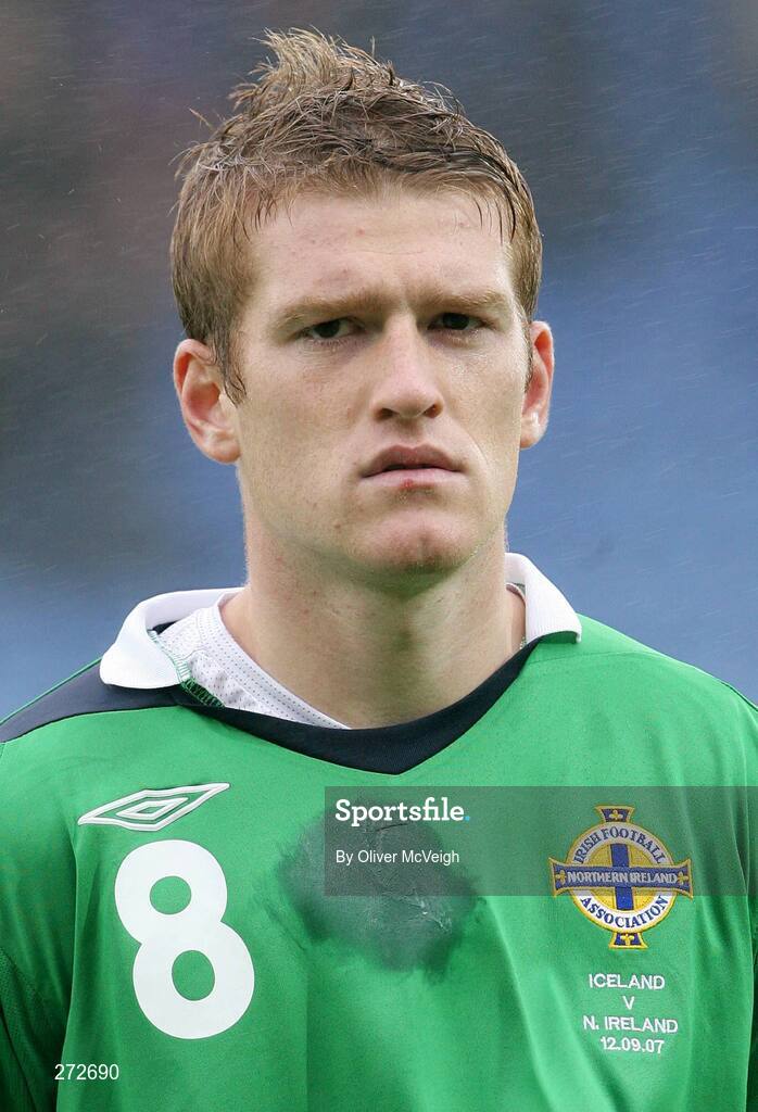 12 September 2007; Steve Davis, Northern Ireland. 2008 European Championship Qualifier, Iceland v Northern Ireland, Laugardalsvollur Stadium, Reykjavik, Iceland. Picture credit; Oliver McVeigh / SPORTSFILE