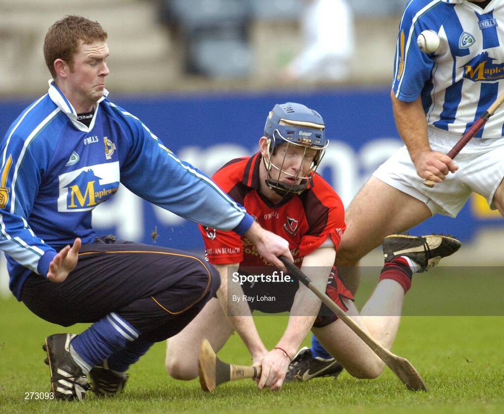 11 Novenber 2007; Rory Jacon, Oulart-the-Ballagh, Wexford, in action against Gary Maguire, Ballyboden St Enda's, Dublin. AIB Leinster Club Senior Hurling Championship Quarter-Final, Ballyboden St Enda's, Dublin v Oulart-the-Ballagh, Wexford, Parnell Park, Dublin. Picture credit: Ray Lohan / SPORTSFILE