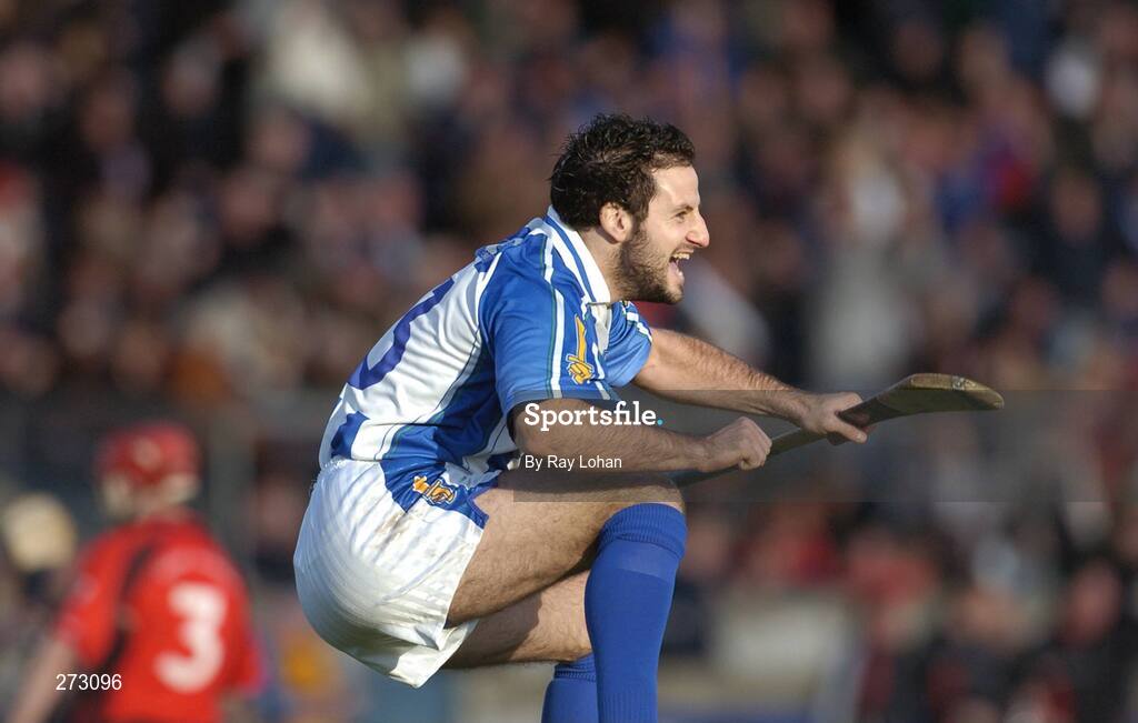 11 Novenber 2007; Emmet Carroll, Ballyboden St Enda's, Dublin, celebrates after the final whistle. AIB Leinster Club Senior Hurling Championship Quarter-Final, Ballyboden St Enda's, Dublin v Oulart-the-Ballagh, Wexford, Parnell Park, Dublin. Picture credit: Ray Lohan / SPORTSFILE