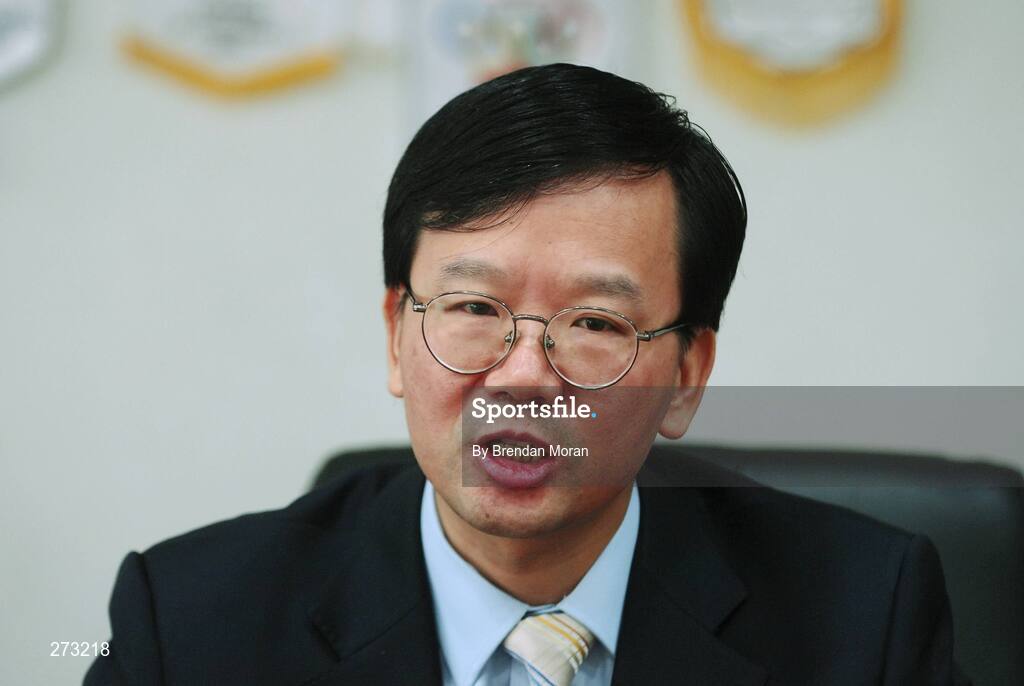 12 November 2007; Mr. Sun Weide, Deputy Director, Media and Communications Department, Beijing Organising Committee for the Games of the XXIX Olympiad speaking to Irish journalists during preparations in Beijing ahead of the 2008 Summer Olympic Games. The 2008 Summer Olympics, officially known as the Games of the XXIX Olympiad, will be take place from the 8th August 2008 to 24th August 2008, at the Beijing National Stadium in Beijing, China. Beijing, China. Picture credit: Brendan Moran / SPORTSFILE *** Local Caption ***