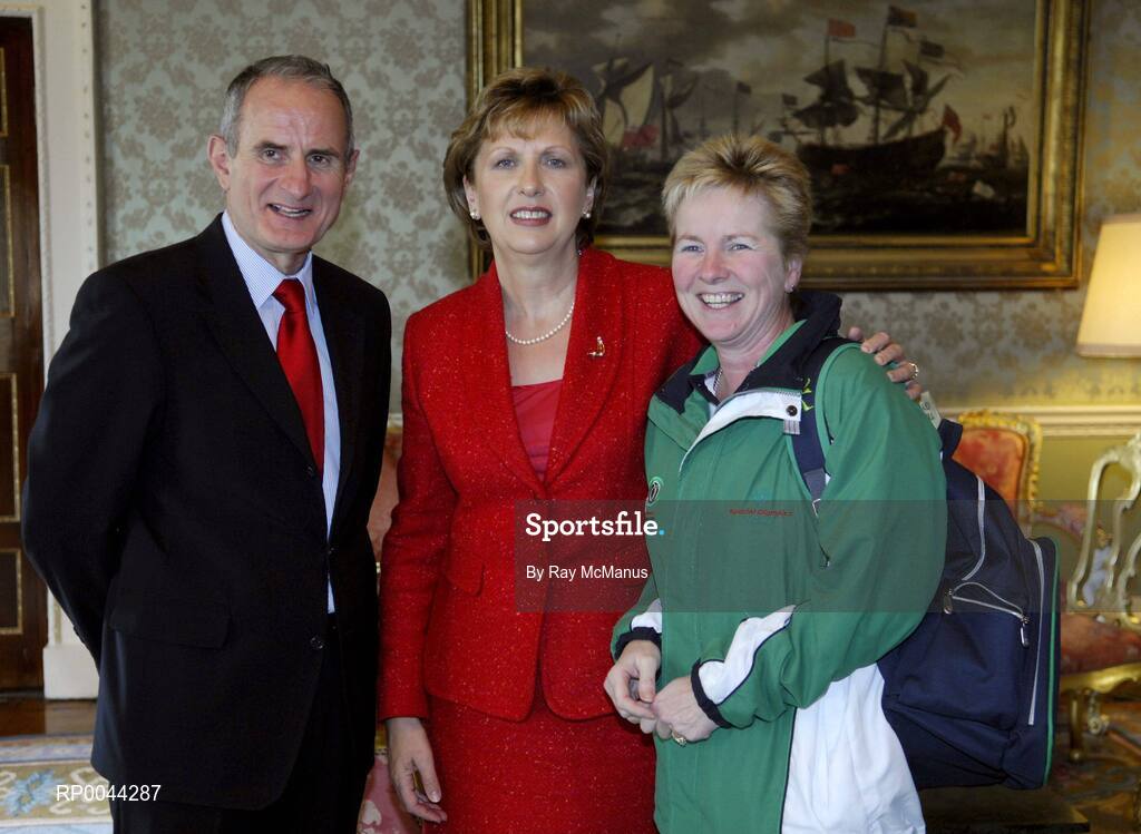 8 November 2007; Team Ireland coach Hazel Coates, from Newtownards, Co. Antrim, who attended a reception in Aras an Uachtarain hosted by President Mary McAleese and Dr. Martin McAleese, to celebrate their triumphs at the 2007 Special Olympics World Summer Games, held recently in Shanghai, China. Aras an Uachtarain, Phoenix Park, Dublin. Picture credit: Ray McManus / SPORTSFILE