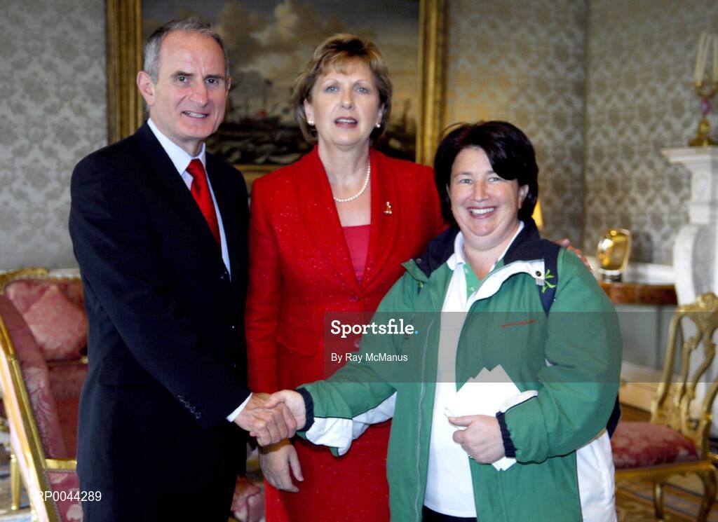 8 November 2007; TEAM Ireland gymnastics coach Sile Hassett, from Lucan, Co. Dublin, who attended a reception in Aras an Uachtarain hosted by President Mary McAleese and Dr. Martin McAleese, to celebrate their triumphs at the 2007 Special Olympics World Summer Games, held recently in Shanghai, China. Aras an Uachtarain, Phoenix Park, Dublin. Picture credit: Ray McManus / SPORTSFILE