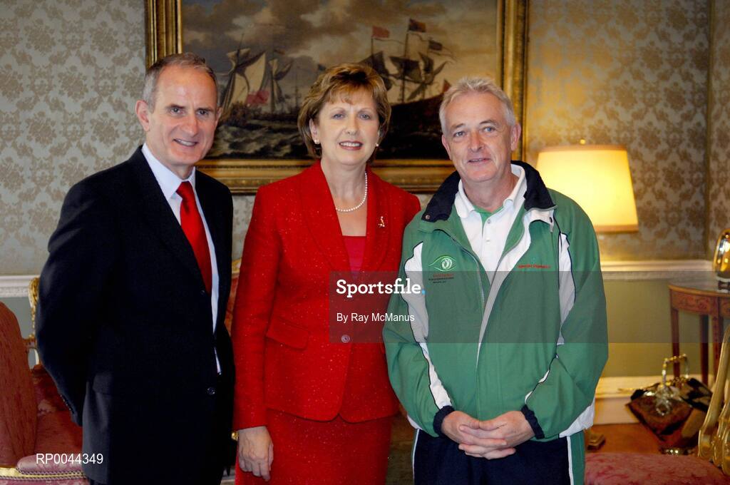 8 November 2007; TEAM Ireland coach Joe Healy, from Ballintubber, Co. Roscommon, who attended a reception in Aras an Uachtarain hosted by President Mary McAleese and Dr. Martin McAleese, to celebrate their triumphs at the 2007 Special Olympics World Summer Games, held recently in Shanghai, China. Aras an Uachtarain, Phoenix Park, Dublin. Picture credit: Ray McManus / SPORTSFILE