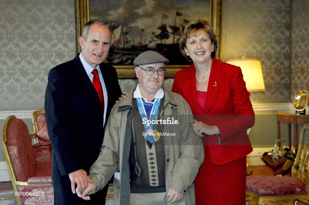 8 November 2007; Billy Keane, Tipperary and TEAM Ireland, who attended a reception in Aras an Uachtarain hosted by President Mary McAleese and Dr. Martin McAleese, to celebrate their triumphs at the 2007 Special Olympics World Summer Games, held recently in Shanghai, China. Aras an Uachtarain, Phoenix Park, Dublin. Picture credit: Ray McManus / SPORTSFILE