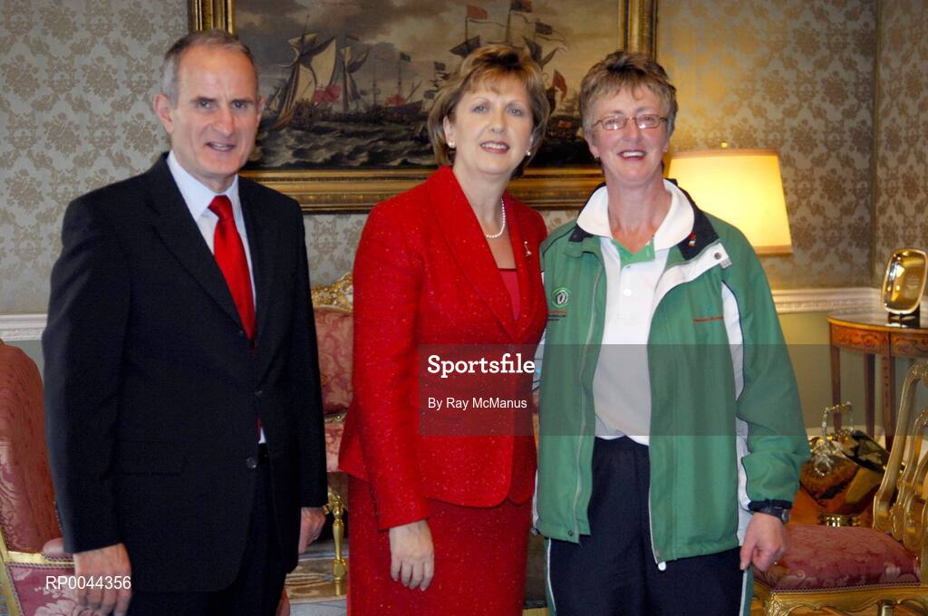 8 November 2007; TEAM Ireland coach Geraldine Ryan Meaghar, from Cashel, Co. Tipperary, who attended a reception in Aras an Uachtarain hosted by President Mary McAleese and Dr. Martin McAleese, to celebrate their triumphs at the 2007 Special Olympics World Summer Games, held recently in Shanghai, China. Aras an Uachtarain, Phoenix Park, Dublin. Picture credit: Ray McManus / SPORTSFILE