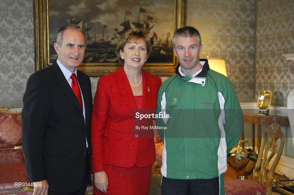 8 November 2007; TEAM Ireland coach Michael Gilroy, from Calry, Co. Sligo, who attended a reception in Aras an Uachtarain hosted by President Mary McAleese and Dr. Martin McAleese, to celebrate their triumphs at the 2007 Special Olympics World Summer Games, held recently in Shanghai, China. Aras an Uachtarain, Phoenix Park, Dublin. Picture credit: Ray McManus / SPORTSFILE
