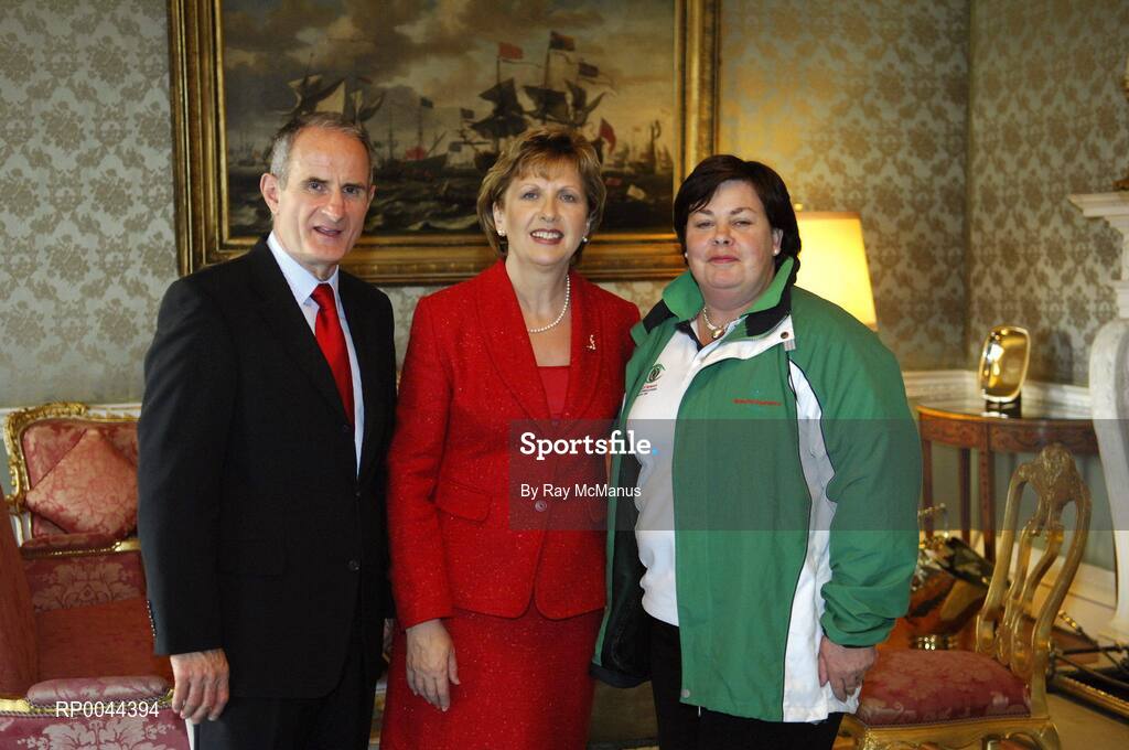 8 November 2007; TEAM Ireland coach Caroline Brennan, from Cairns Hill, Co. Sligo, who attended a reception in Aras an Uachtarain hosted by President Mary McAleese and Dr. Martin McAleese, to celebrate their triumphs at the 2007 Special Olympics World Summer Games, held recently in Shanghai, China. Aras an Uachtarain, Phoenix Park, Dublin. Picture credit: Ray McManus / SPORTSFILE