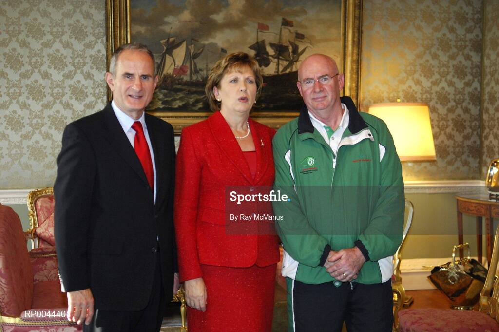 8 November 2007; TEAM Ireland coach Michael Keenan, from Newtownforbes, Co. Longford, who attended a reception in Aras an Uachtarain hosted by President Mary McAleese and Dr. Martin McAleese, to celebrate their triumphs at the 2007 Special Olympics World Summer Games, held recently in Shanghai, China. Aras an Uachtarain, Phoenix Park, Dublin. Picture credit: Ray McManus / SPORTSFILE