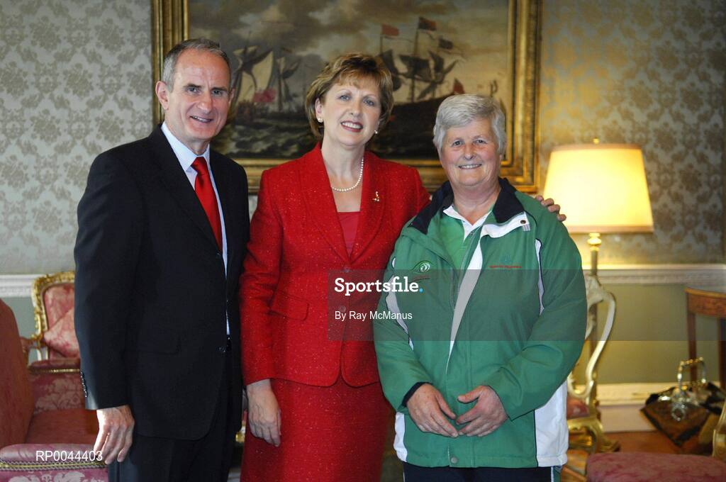 8 November 2007; TEAM Ireland coach Pam Beacom, from Wicklow Town, Co. Wicklow, who attended a reception in Aras an Uachtarain hosted by President Mary McAleese and Dr. Martin McAleese, to celebrate their triumphs at the 2007 Special Olympics World Summer Games, held recently in Shanghai, China. Aras an Uachtarain, Phoenix Park, Dublin. Picture credit: Ray McManus / SPORTSFILE