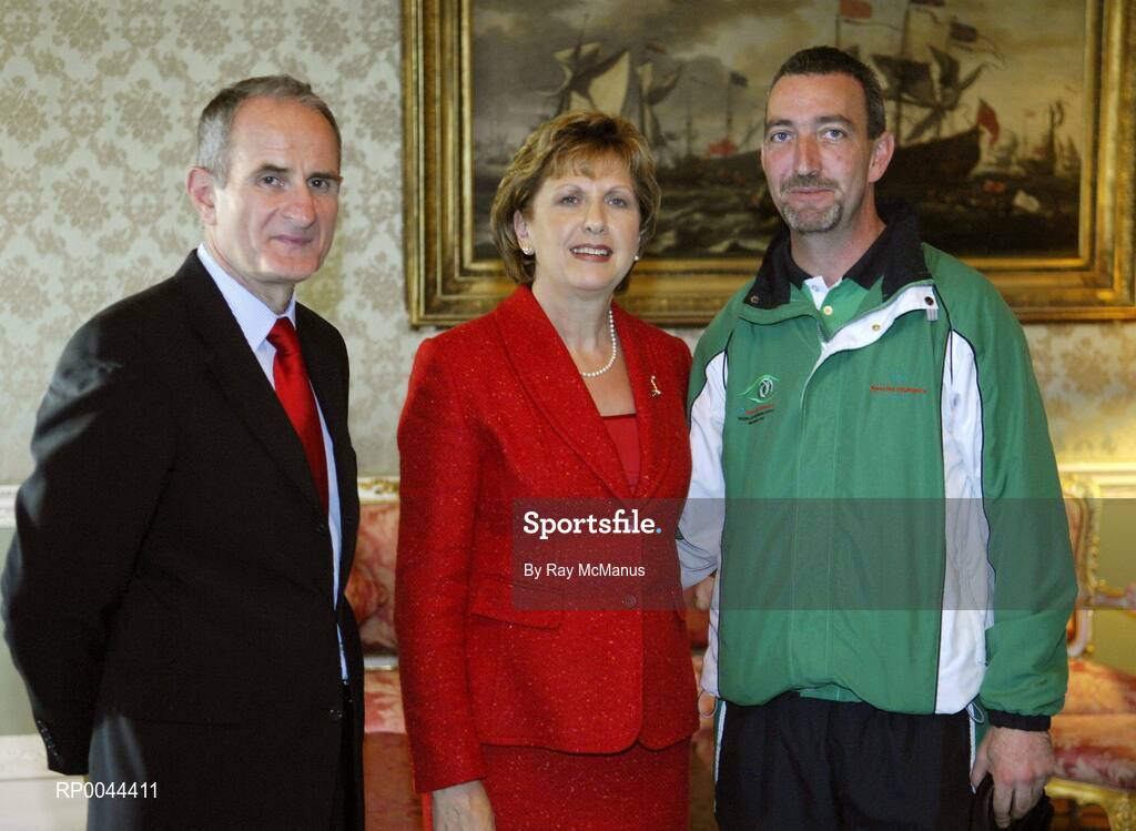 8 November 2007; TEAM Ireland coach Brian Mason, from Dunlavin, Co. Wicklow, who attended a reception in Aras an Uachtarain hosted by President Mary McAleese and Dr. Martin McAleese, to celebrate their triumphs at the 2007 Special Olympics World Summer Games, held recently in Shanghai, China. Aras an Uachtarain, Phoenix Park, Dublin. Picture credit: Ray McManus / SPORTSFILE