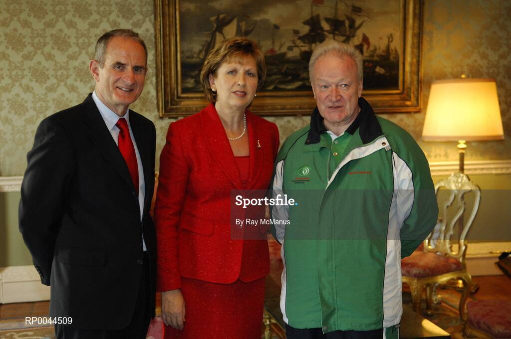 8 November 2007; TEAM Ireland coach Jim Kelly, from Ballinteer, Co. Dublin, who attended a reception in Aras an Uachtarain hosted by President Mary McAleese and Dr. Martin McAleese, to celebrate their triumphs at the 2007 Special Olympics World Summer Games, held recently in Shanghai, China. Aras an Uachtarain, Phoenix Park, Dublin. Picture credit: Ray McManus / SPORTSFILE