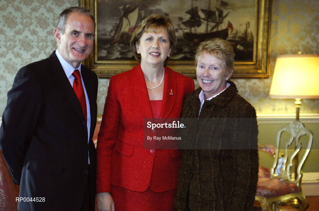 8 November 2007; TEAM Ireland's, management, Frances Kavanagh who attended a reception in Aras an Uachtarain hosted by President Mary McAleese and Dr. Martin McAleese, to celebrate their triumphs at the 2007 Special Olympics World Summer Games, held recently in Shanghai, China. Aras an Uachtarain, Phoenix Park, Dublin. Picture credit: Ray McManus / SPORTSFILE