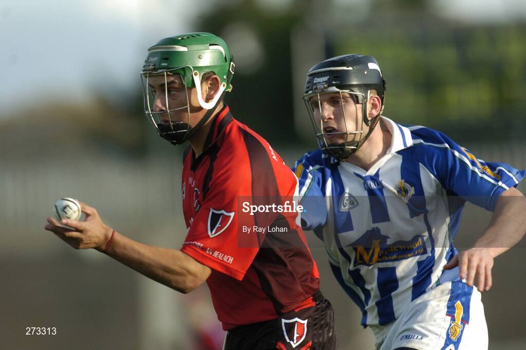 11 November 2007; Keith Rossiter, Oulart-the-Ballagh, Wexford, in action against Conal Keaney, Ballyboden St. Enda's, Dublin. AIB Leinster Club Senior Hurling Championship Quarter-Final, Ballyboden St Enda's, Dublin v Oulart-the-Ballagh, Wexford, Parnell Park, Dublin. Picture credit: Ray Lohan / SPORTSFILE
