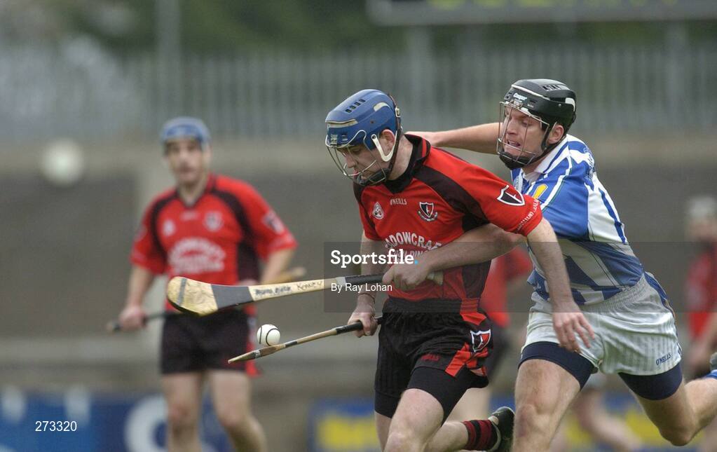 11 November 2007; Darren Nolan, Oulart-the-Ballagh, Wexford, in action against Conasl Keaney, Ballyboden St. Enda's, Dublin. AIB Leinster Club Senior Hurling Championship Quarter-Final, Ballyboden St Enda's, Dublin v Oulart-the-Ballagh, Wexford, Parnell Park, Dublin. Picture credit: Ray Lohan / SPORTSFILE