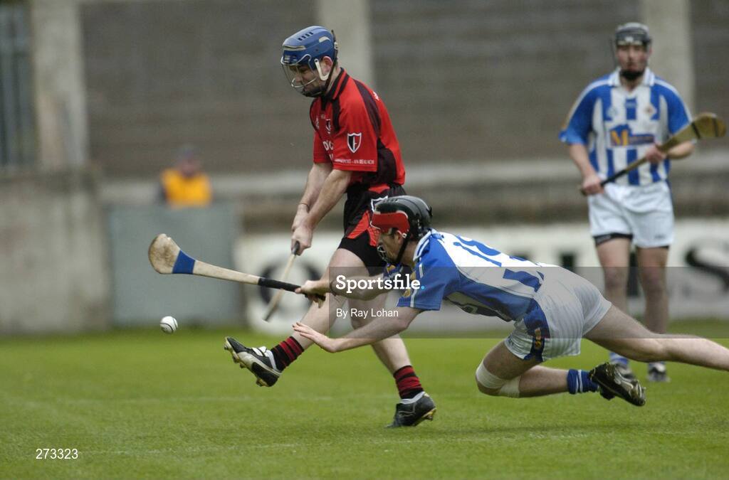 11 Novenber 2007; Darren Nolan, Oulart-the-Ballagh, Wexford, in action against Simon Lambert, Ballyboden St. Enda's, Dublin. AIB Leinster Club Senior Hurling Championship Quarter-Final, Ballyboden St Enda's, Dublin v Oulart-the-Ballagh, Wexford, Parnell Park, Dublin. Picture credit: Ray Lohan / SPORTSFILE