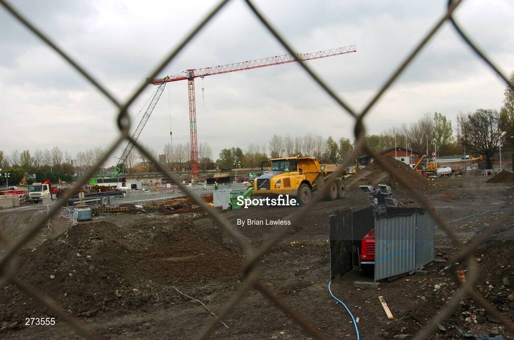 15 November 2007; A general view of Lansdowne Road as work progresses on the new stadium. Lansdowne Road, Dublin. Picture credit: Brian Lawless / SPORTSFILE