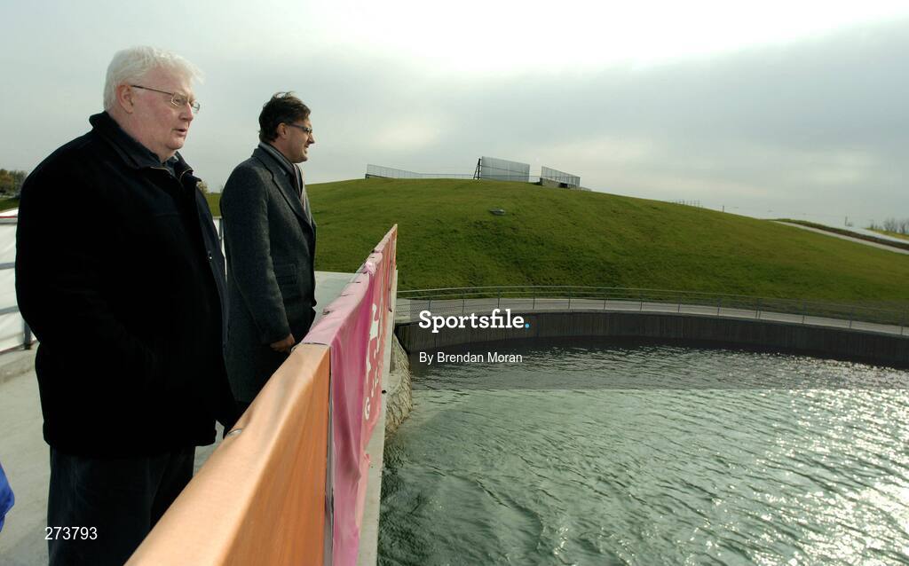 13 November 2007; Dermot Henihan, left, Chef De Mission to the Irish Olympic team in Beijing in 2008 with Irish Olympic Atache Patrfick Parsons, during preparations in Beijing ahead of the 2008 Summer Olympic Games. The 2008 Summer Olympics, officially known as the Games of the XXIX Olympiad, will be take place from the 8th August 2008 to 24th August 2008, at the Beijing National Stadium in Beijing, China. Beijing, China. Picture credit: Brendan Moran / SPORTSFILE *** Local Caption ***