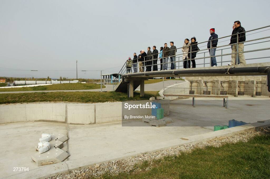 13 November 2007; Irish journalists view the Shunyi Olympic Rowing and Canoeing Park during preparations in Beijing ahead of the 2008 Summer Olympic Games. The 2008 Summer Olympics, officially known as the Games of the XXIX Olympiad, will be take place from the 8th August 2008 to 24th August 2008, at the Beijing National Stadium in Beijing, China. Beijing, China. Picture credit: Brendan Moran / SPORTSFILE *** Local Caption ***