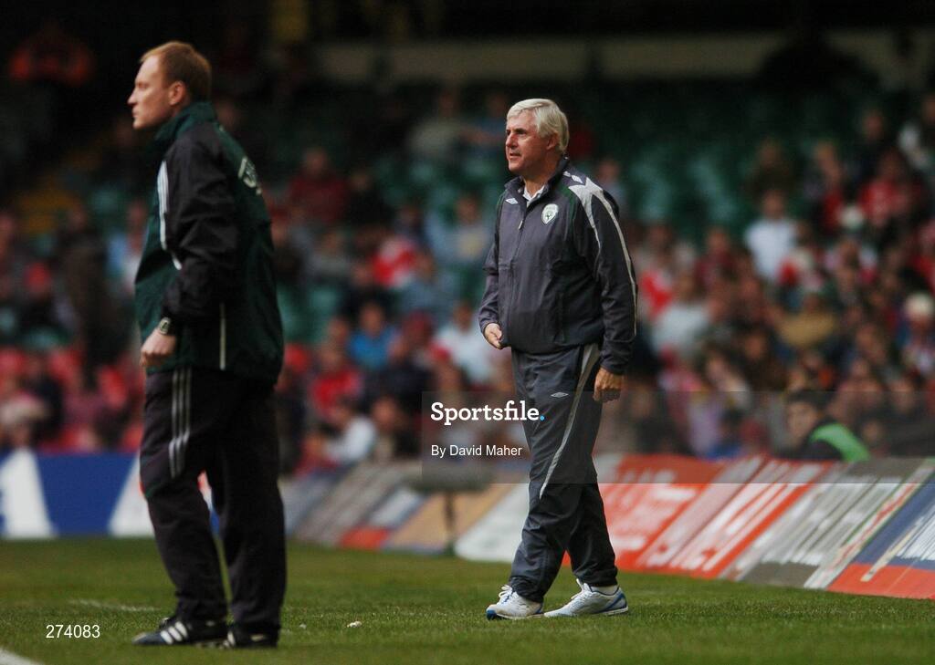 17 November 2007; Don Givens, Republic of Ireland caretaker manager, looks on during the game. 2008 European Championship Qualifier, Wales v Republic of Ireland, Millennium Stadium, Cardiff, Wales. Picture credit; David Maher / SPORTSFILE